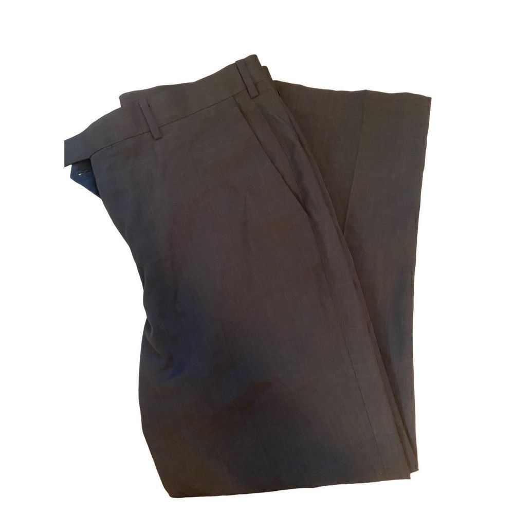 Perry Ellis Portfolio Contemporary Black Slacks For Office or Golf 34x30
